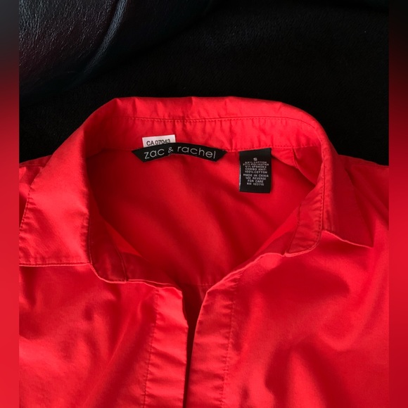 Zac & Rachel fitted 3/4 sleeve button up shirt - Picture 6 of 7